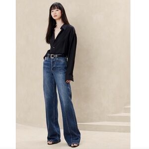 Banana Republic Pintuck Jeans Womens 27